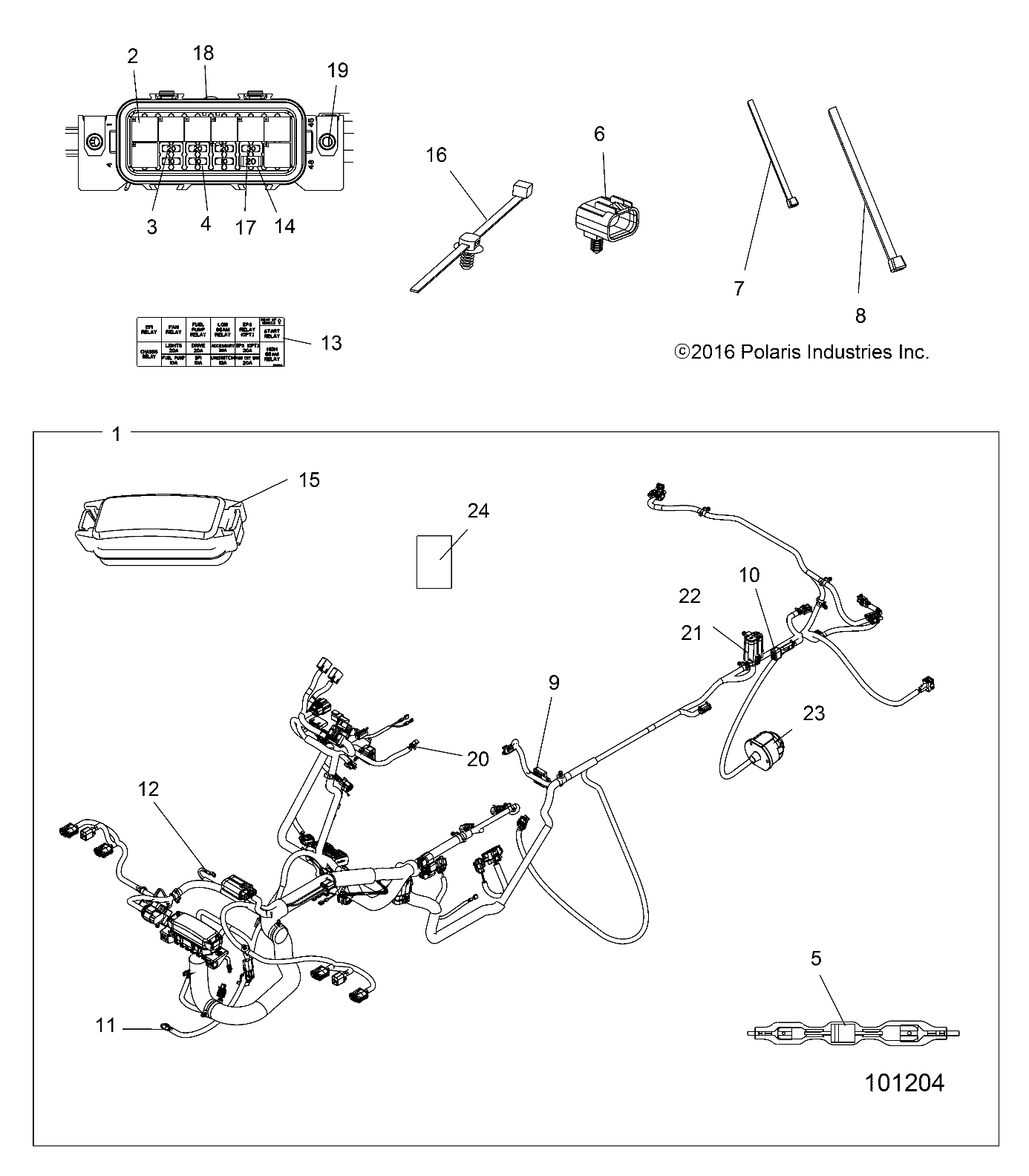 ELECTRICAL, HARNESS - A17SXS95CL (101204)