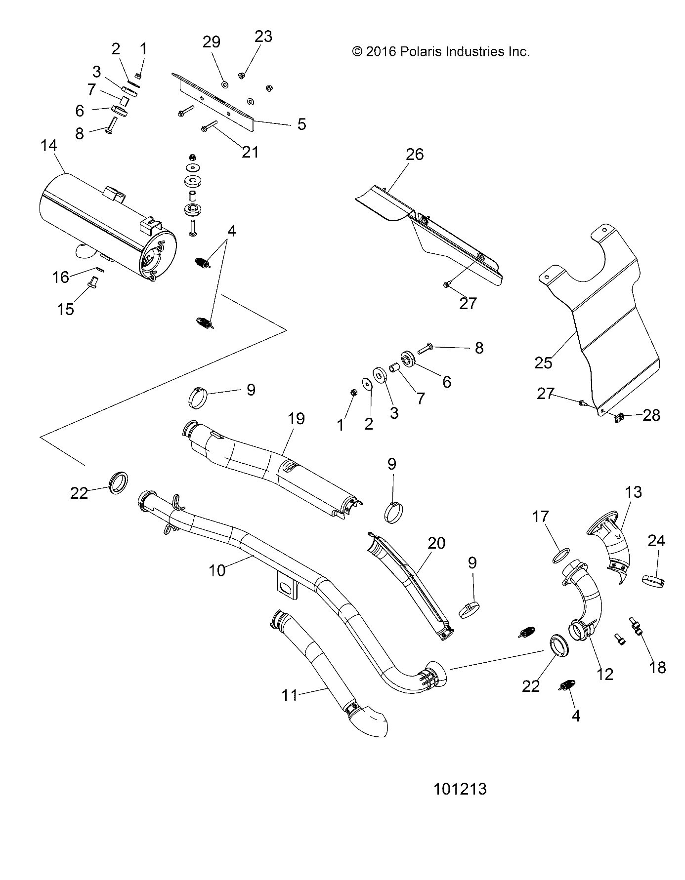 ENGINE, EXHAUST - A17SES57C1/C2/C7/CL/E1/E2/E7/EL/SET57C1/C2/E1/E2