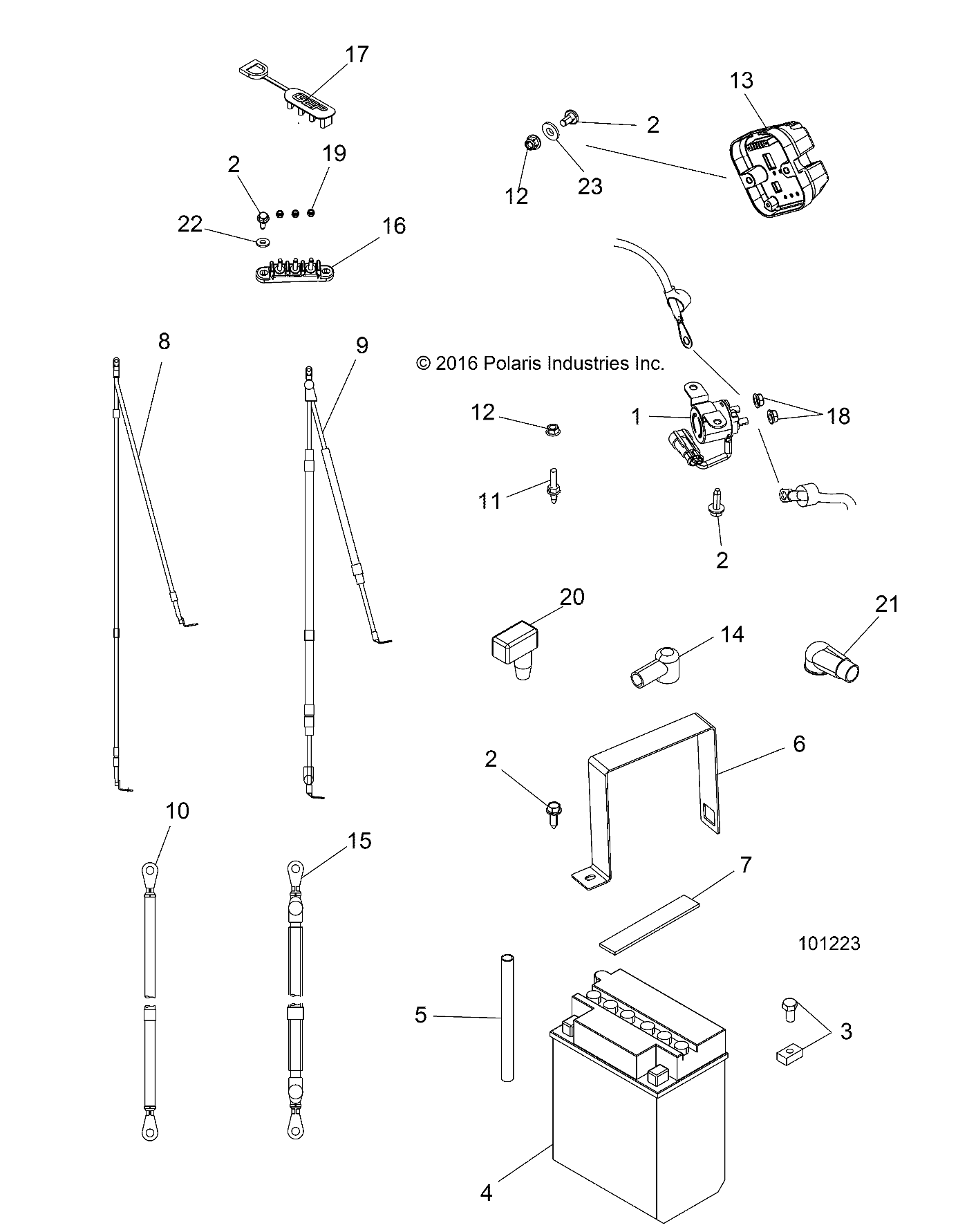 ELECTRICAL, BATTERY - A17DAH57A5 (101223)