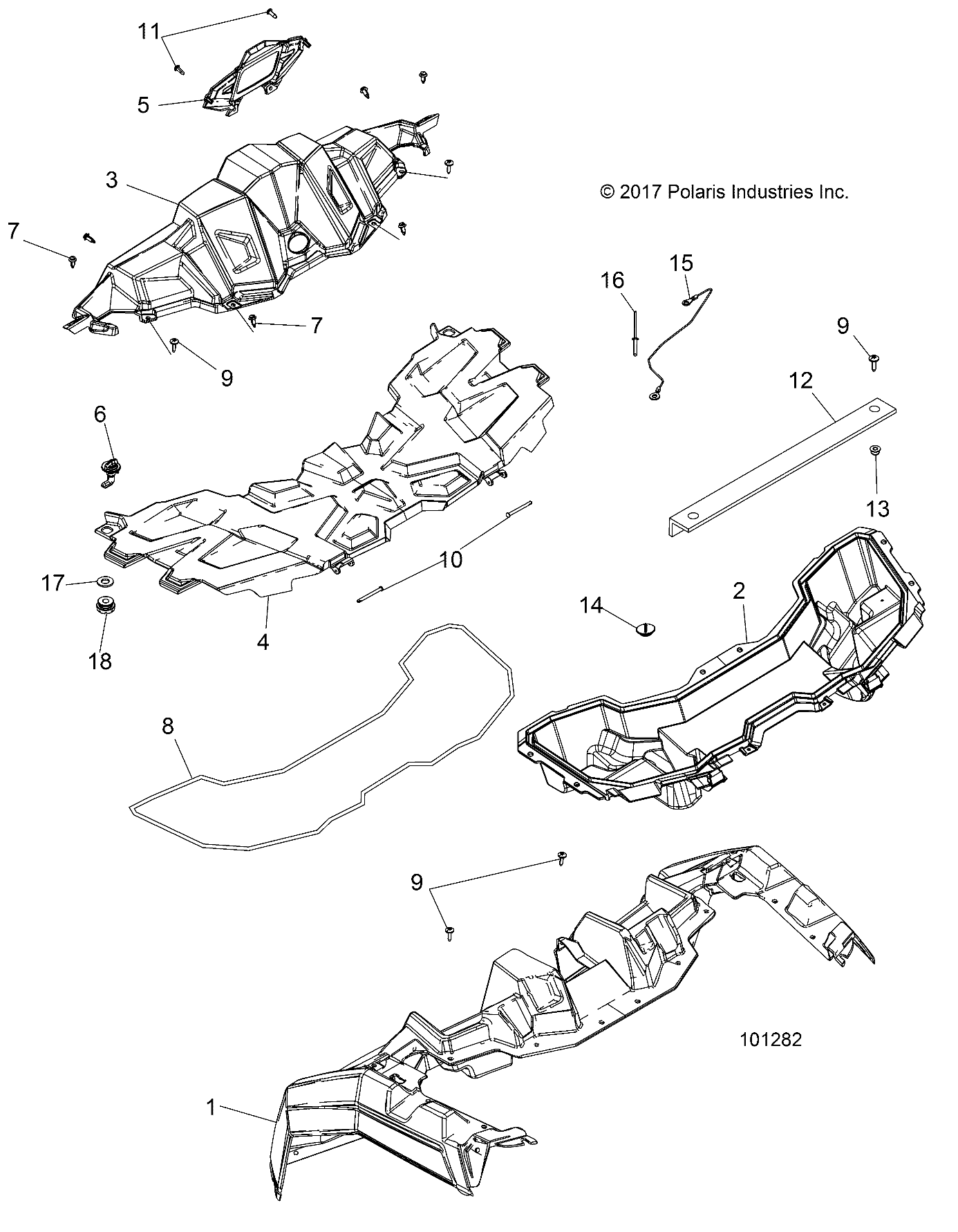 BODY, HOOD AND FRONT BODY WORK - A18DAE57B2 (101282)