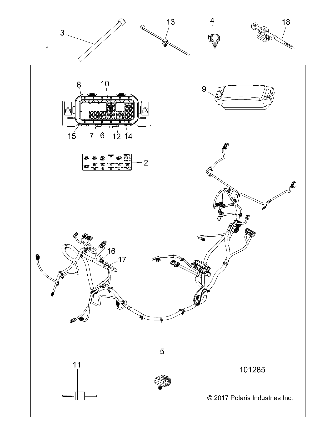 ELECTRICAL, WIRE HARNESS - A18DAE57B2 (101285)