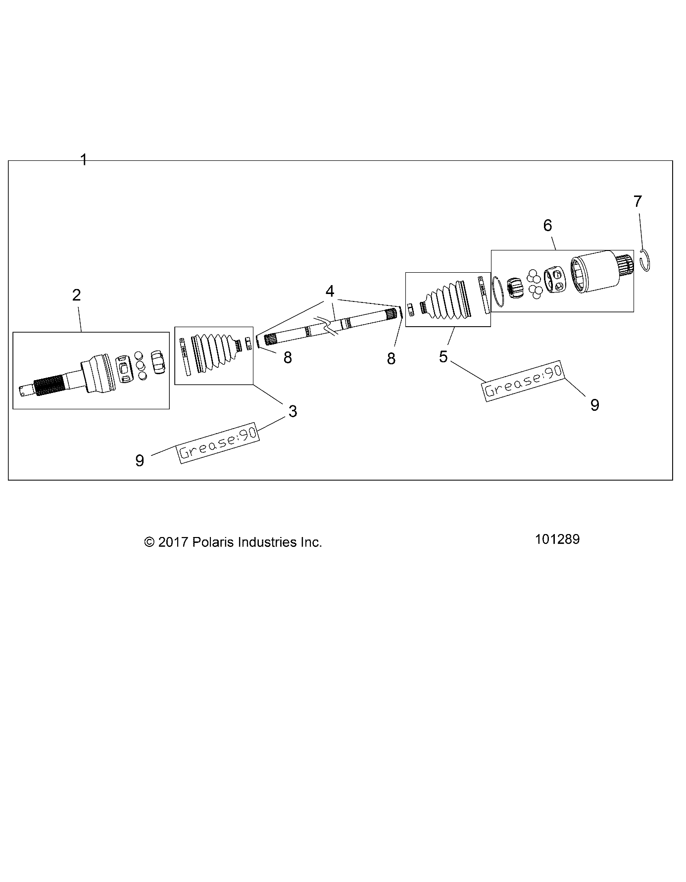 DRIVE TRAIN, REAR DRIVE SHAFT - A20S6E57F1/FL