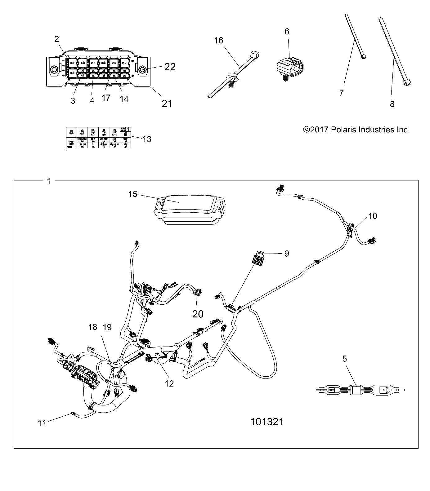 ELECTRICAL, HARNESS - A18SXA85B1/B7/SXE85BM/BS/B9 (101321)