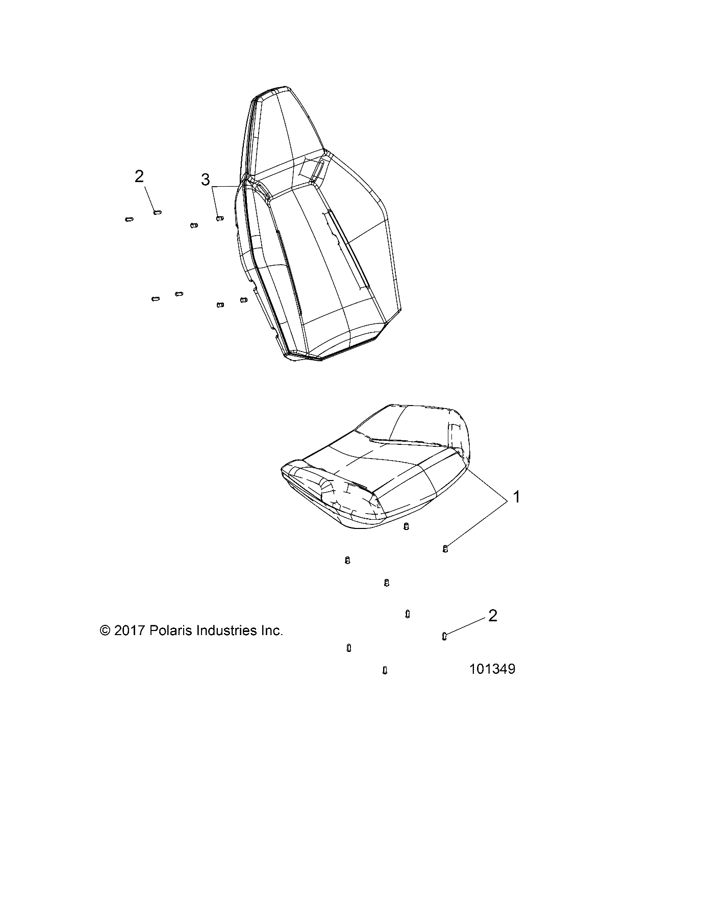 BODY, SEAT ASM. - A18DAE57B2 (101349)