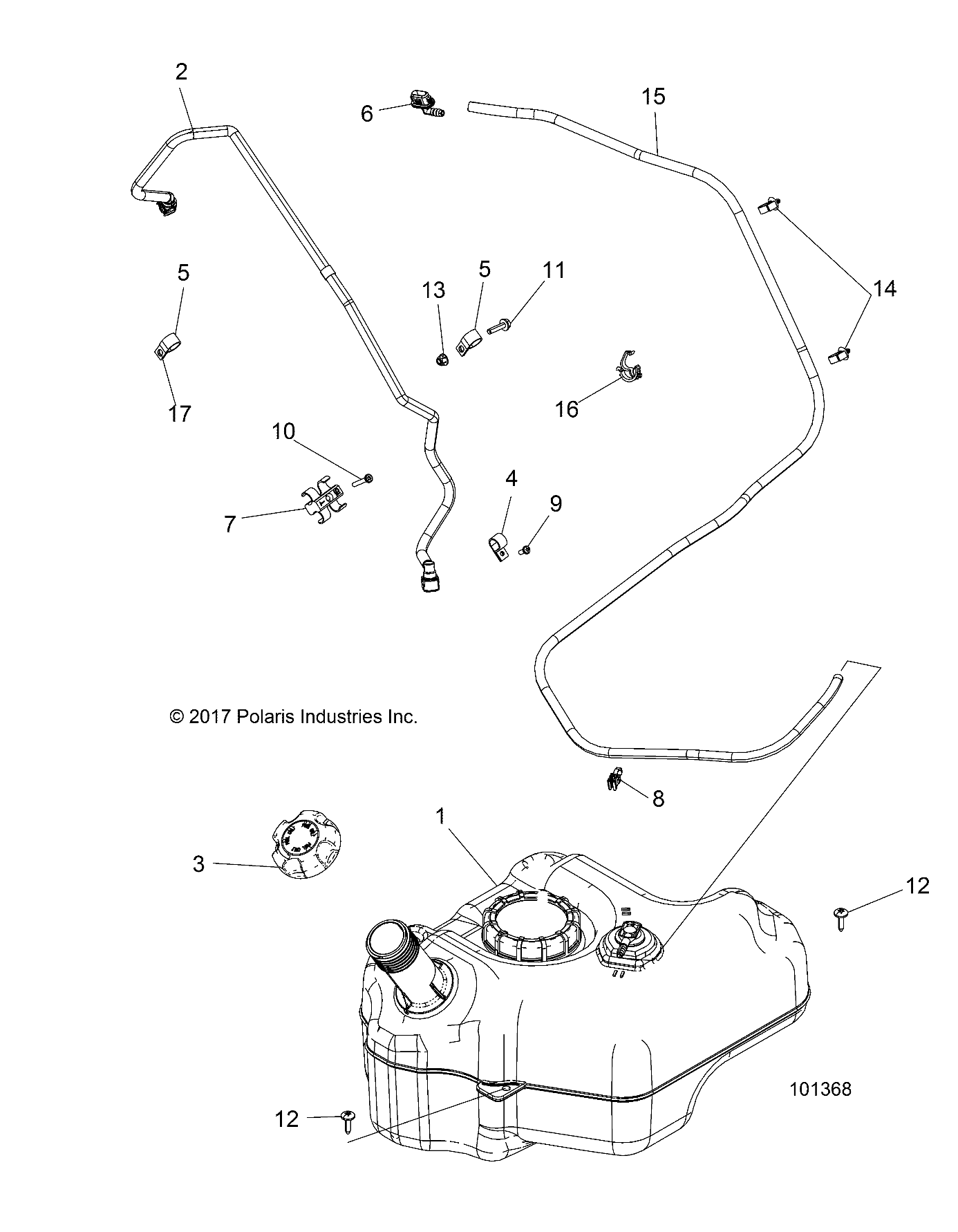 BODY, FUEL TANK - A18DAE57B2 (101368)