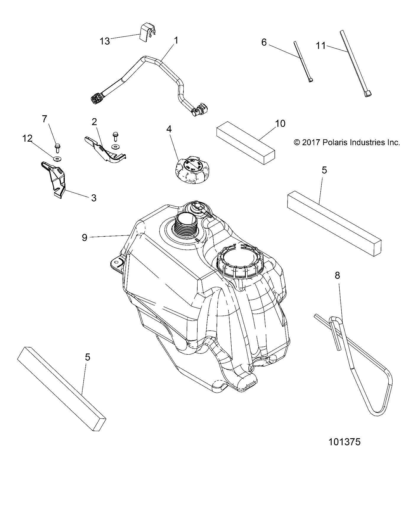 BODY, FUEL TANK ASM. - A18SHE57FS (101375)