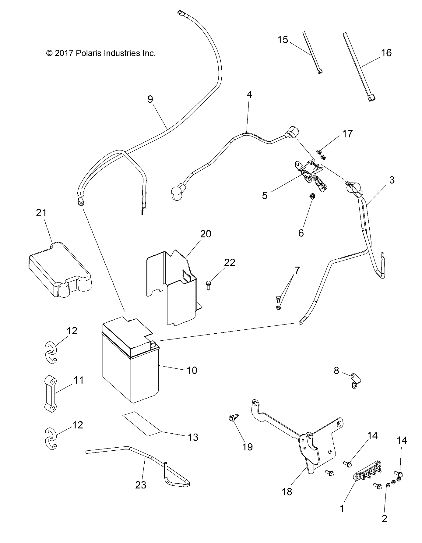 ELECTRICAL, BATTERY - A18SJS57CU (101376)