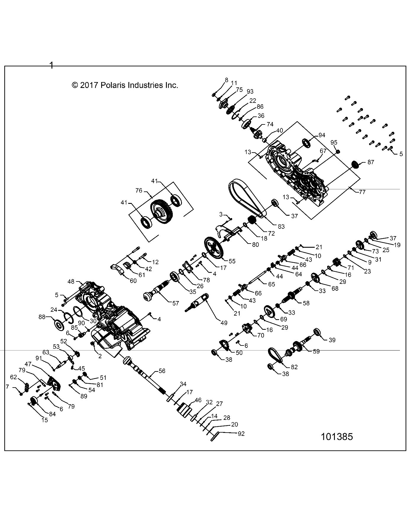 DRIVE TRAIN, MAIN GEARCASE - A20S6E57F1/FL