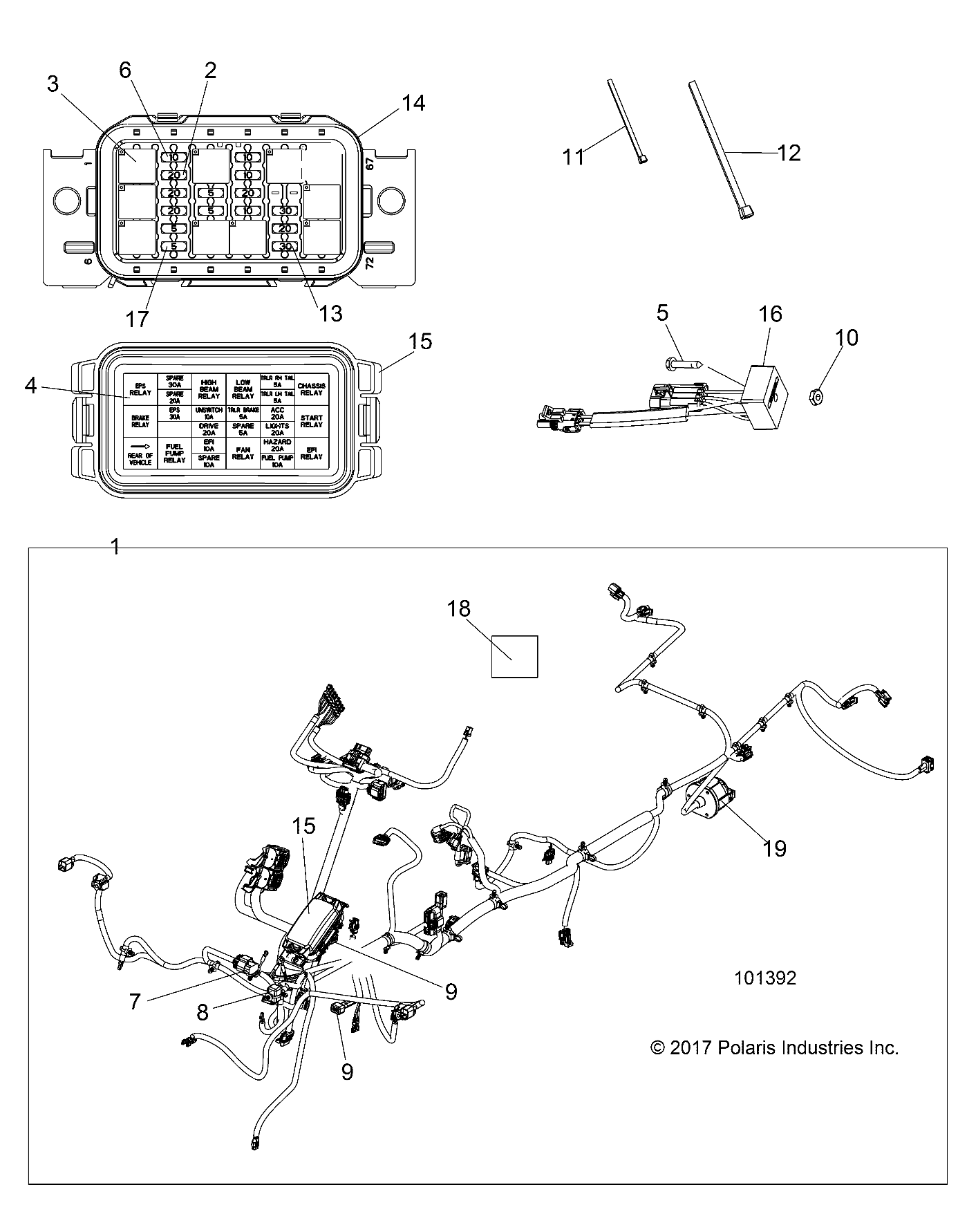 ELECTRICAL, HARNESS - A18SWS57C1/C2/E2 (101392)