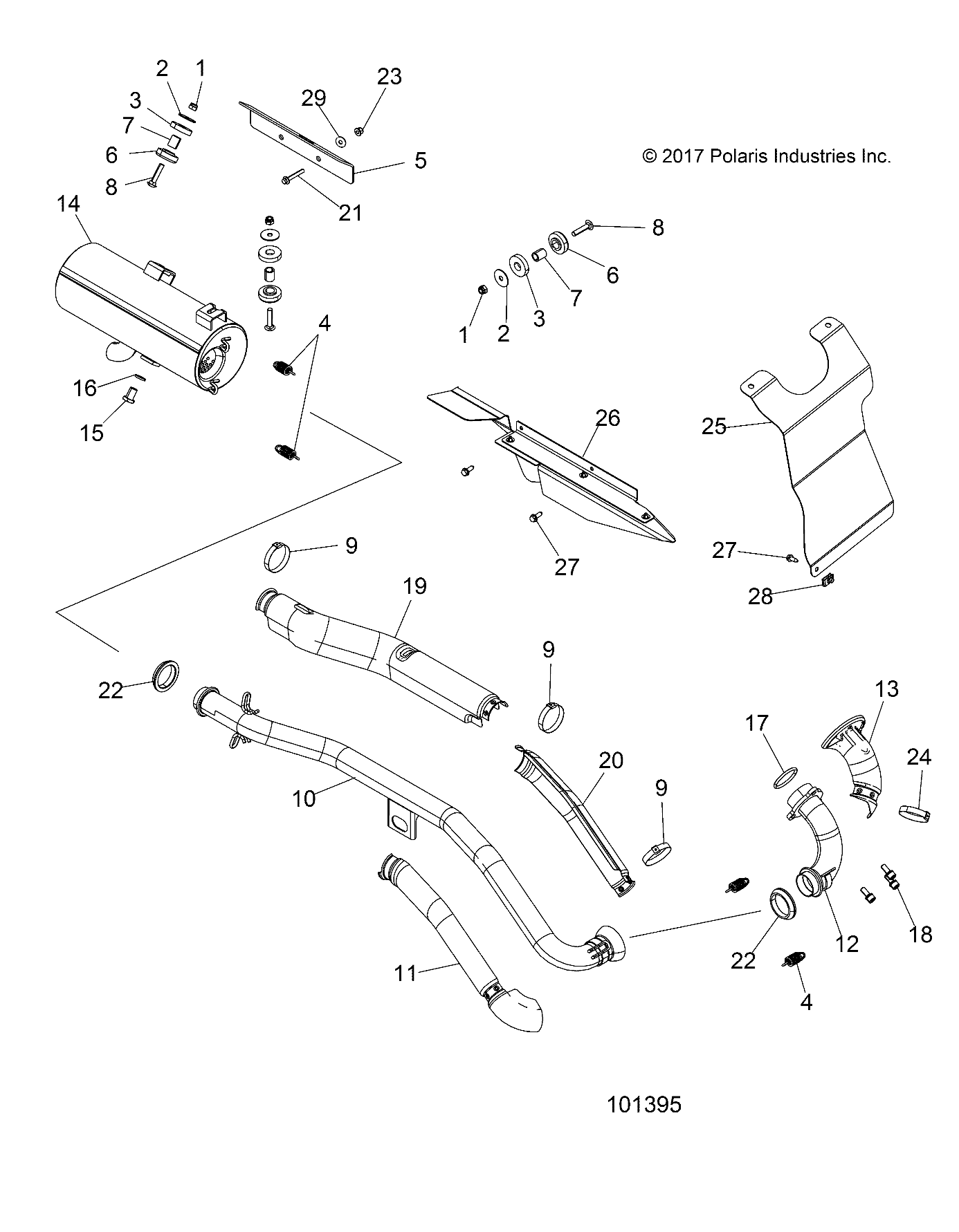 ENGINE, EXHAUST - A19SEA57R1/SEE57R1/7