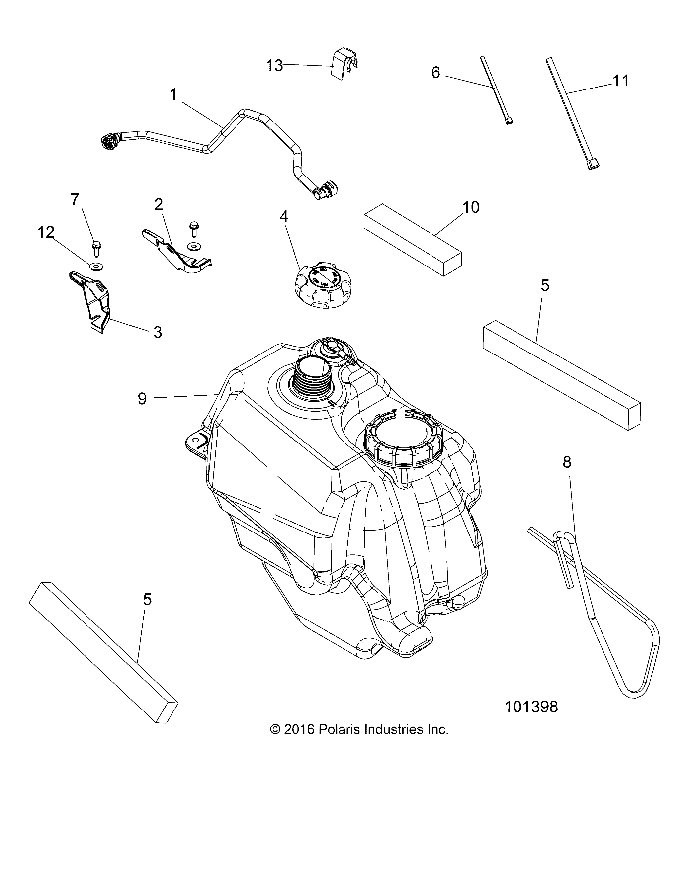 BODY, FUEL TANK ASM. - A18SEF57N5