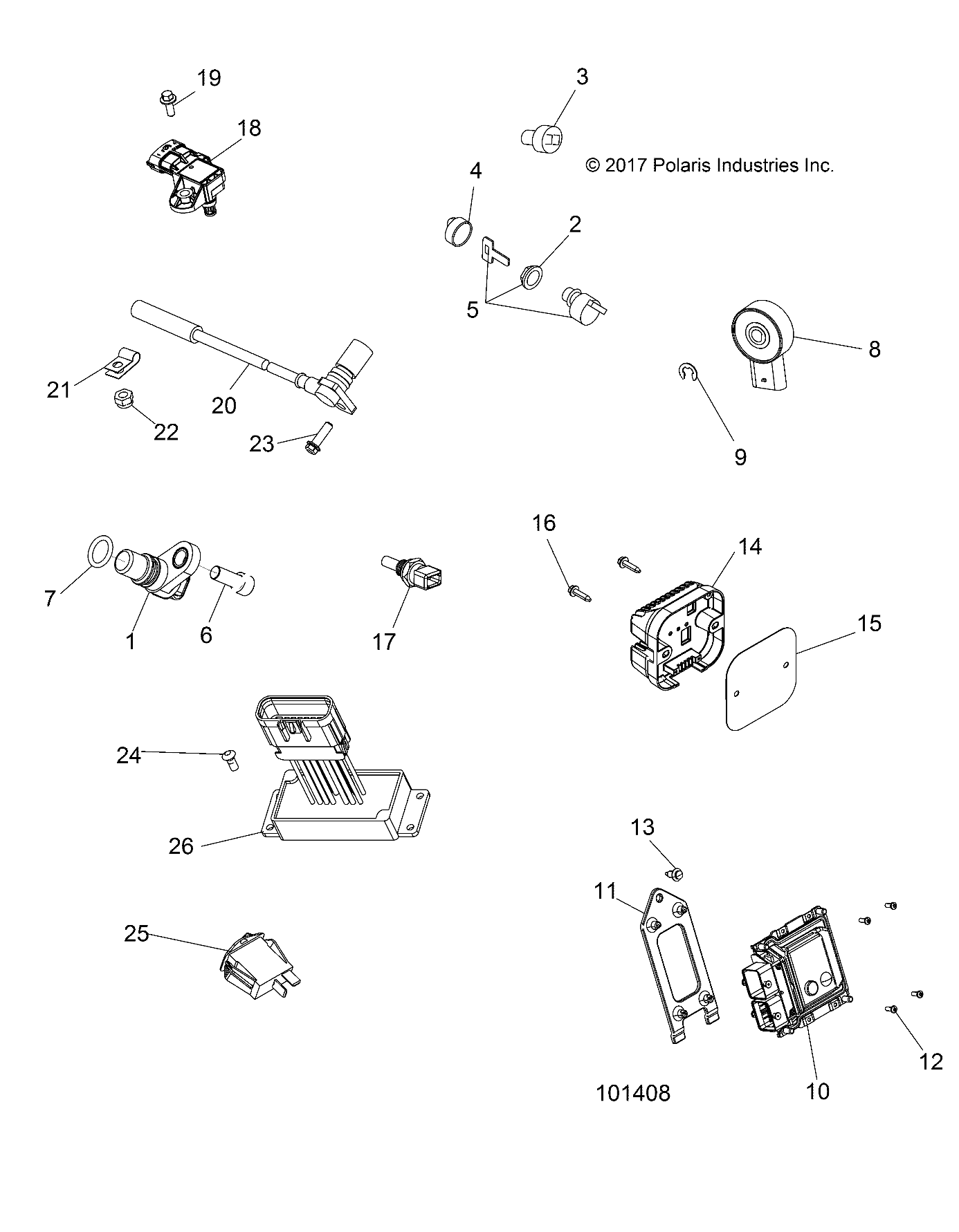 ELECTRICAL, SWITCHES, SENSORS and ECM - A19SDS57P5