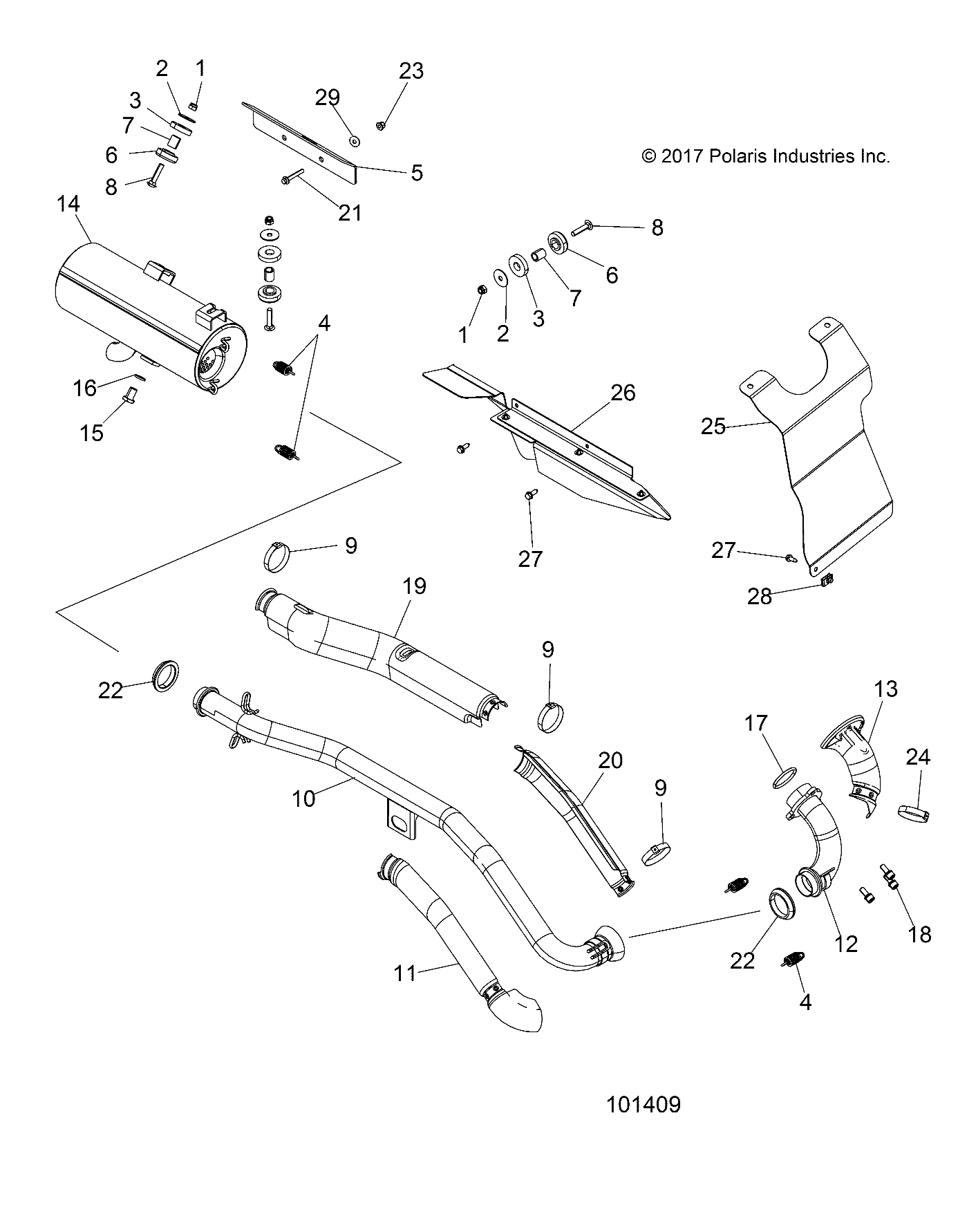 ENGINE, EXHAUST - A18SHS57CS/ES