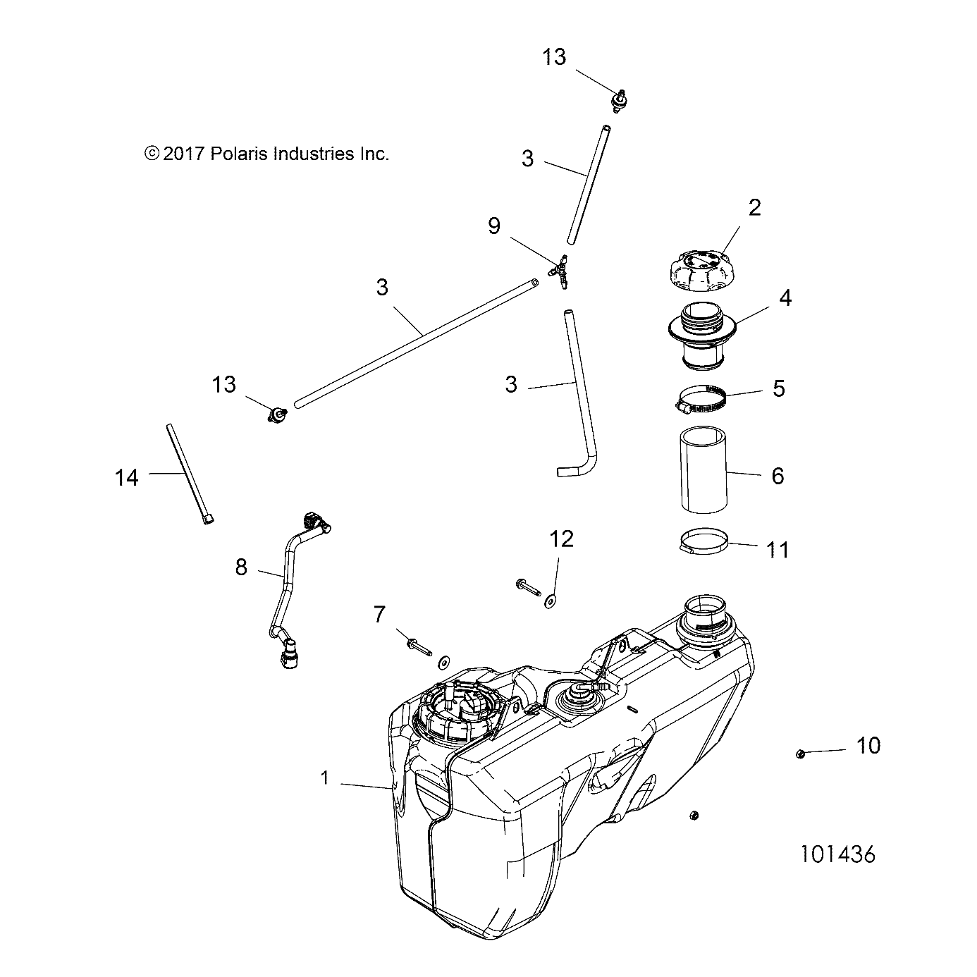 BODY, FUEL TANK - A19SXS95FR (101436)