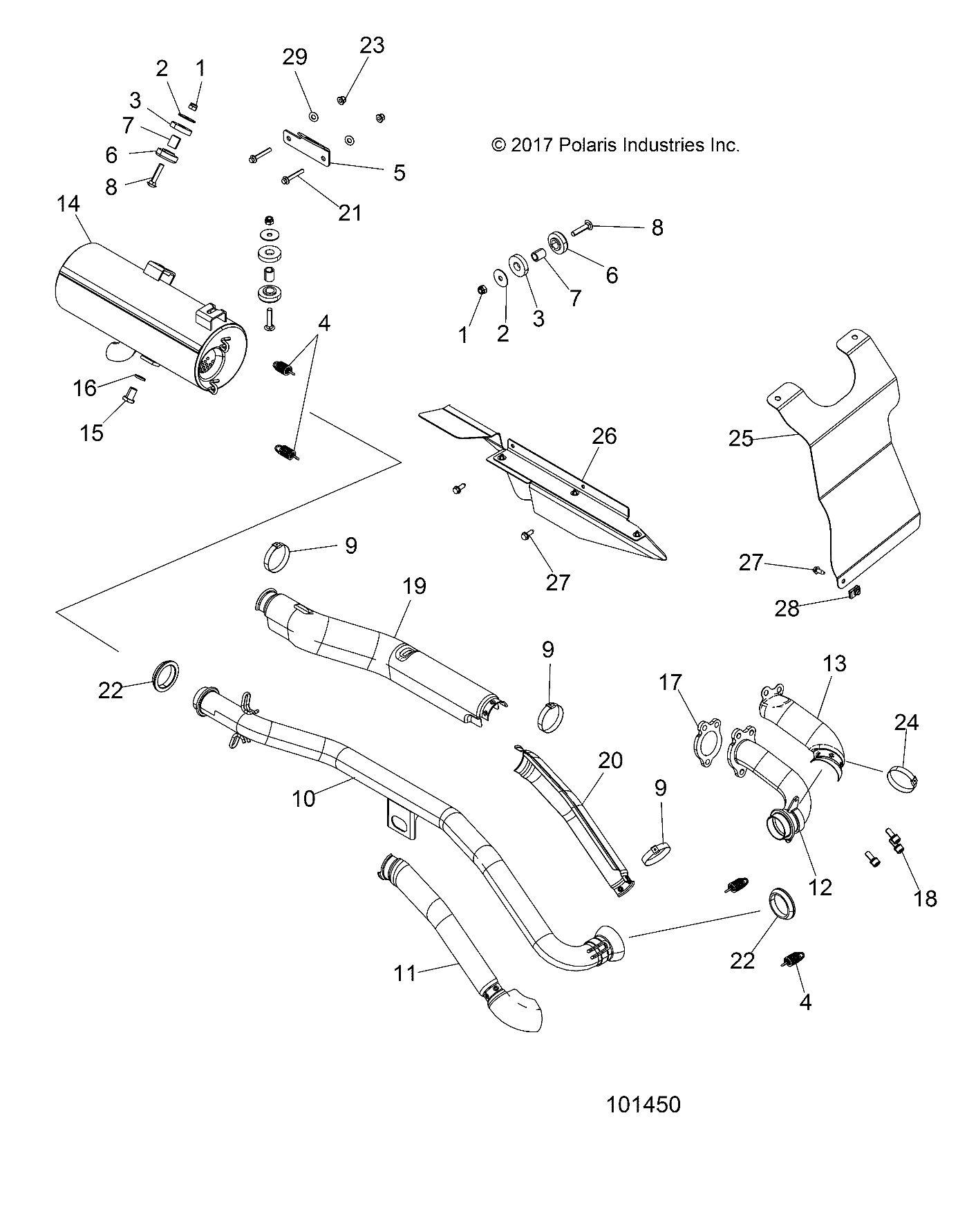 ENGINE, EXHAUST - A18SAA50N5