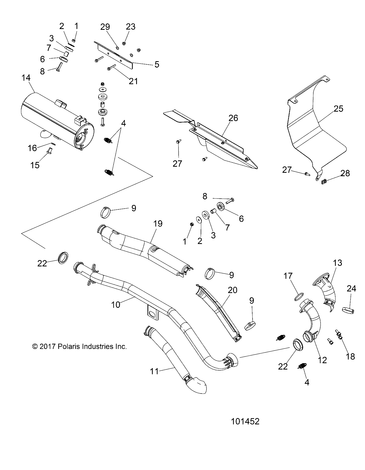 ENGINE, EXHAUST - A18SDA57B7/L7/E57B5/D57LU