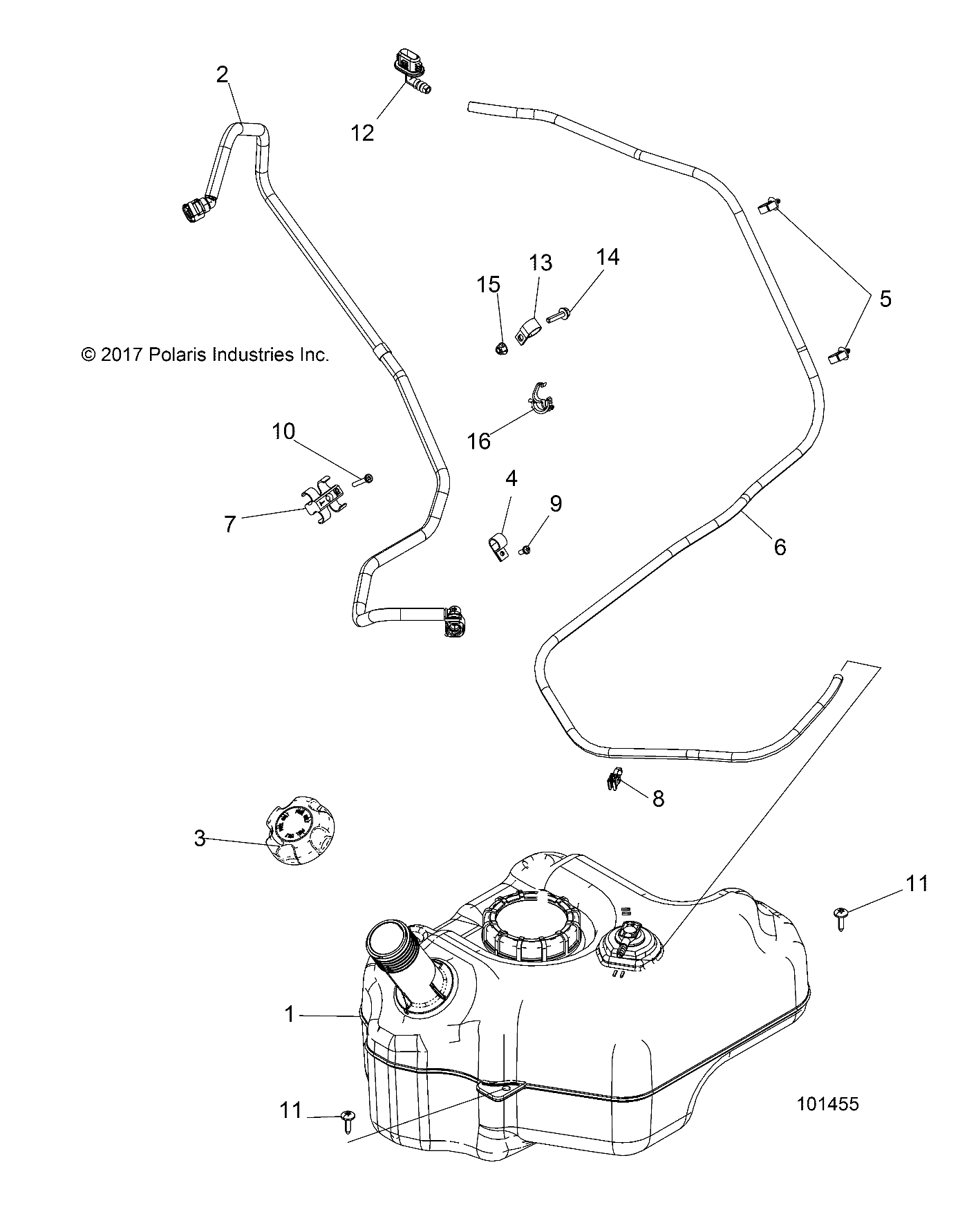 BODY, FUEL TANK - A18DAA50B7 (101455)