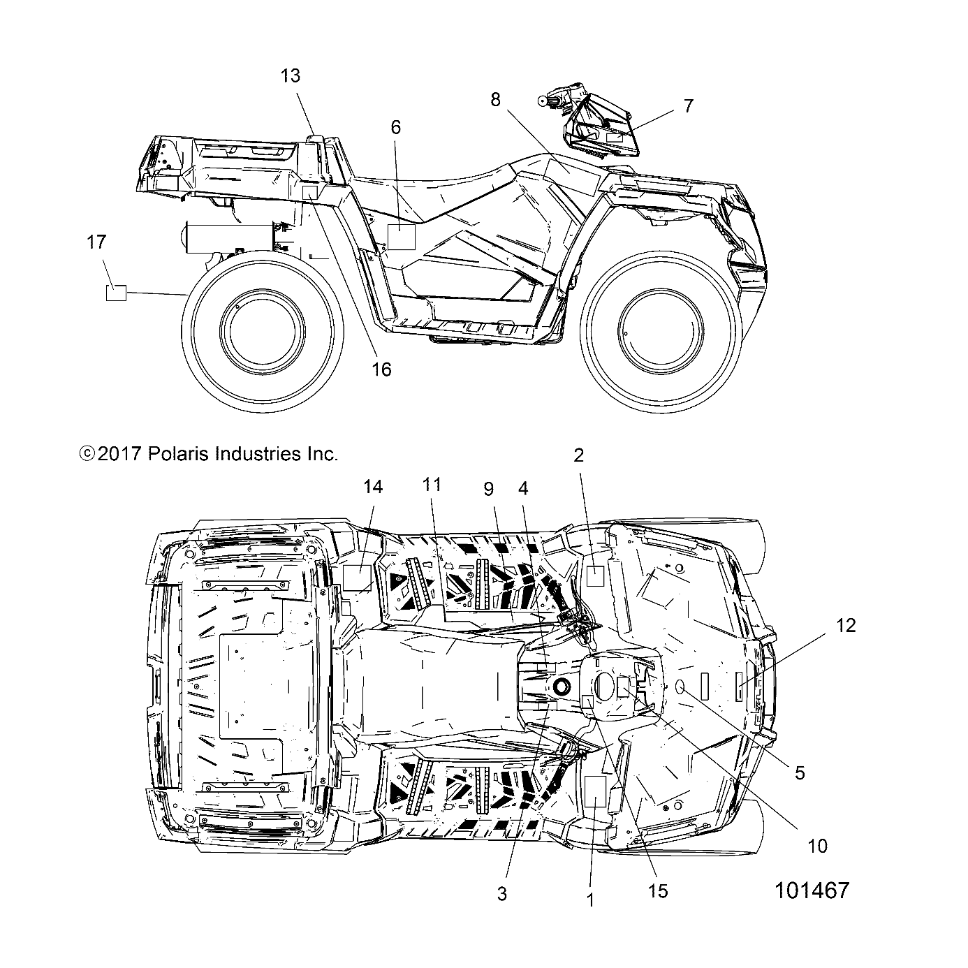 BODY, DECALS - A18SWE57F1 (101467)