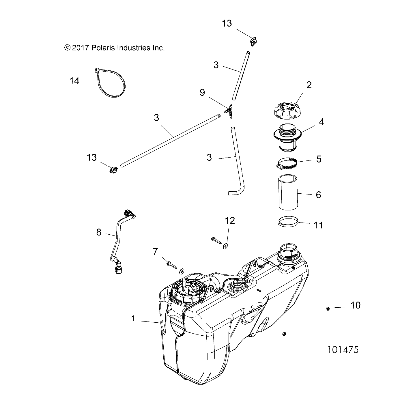 BODY, FUEL TANK - A19SXE95FR (101475)