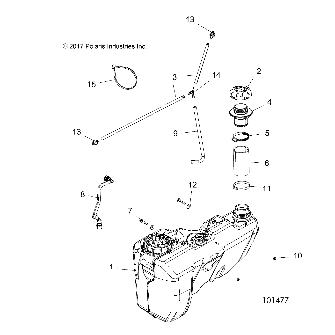 BODY, FUEL TANK - A18SYS95CU/EU (101477)