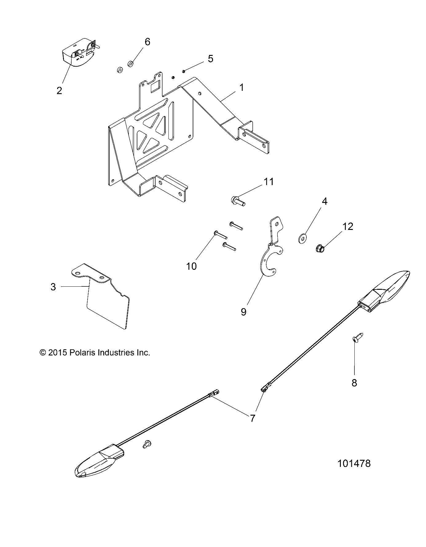 ELECTRICAL, TURN SIGNALS and LICENSE PLATE - A18SYS95CU/EU (101478)