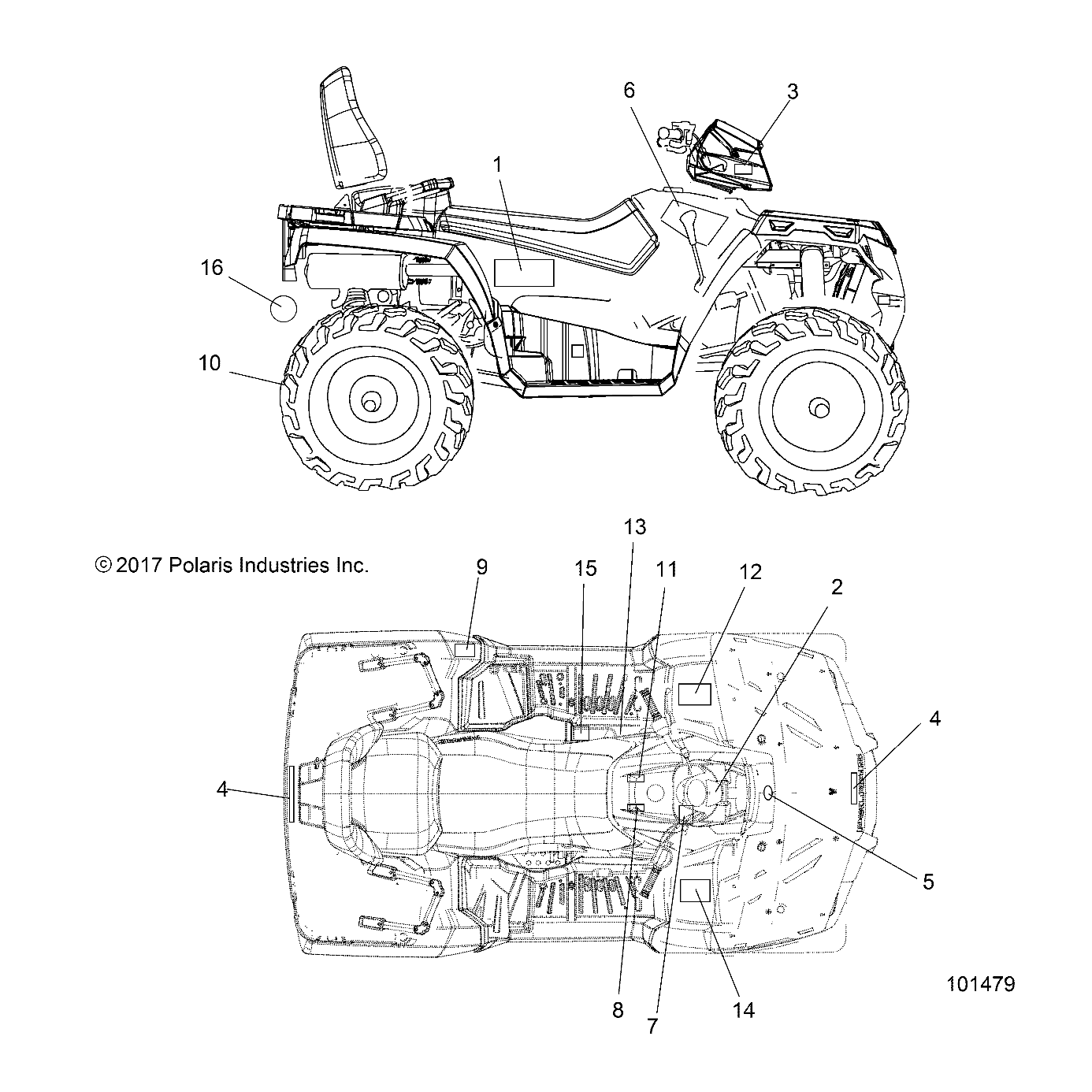 BODY, DECALS - A19SDA57R1/SDE57R1 (101479)