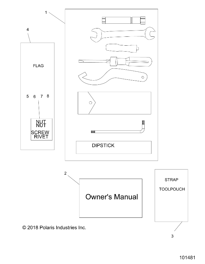 REFERENCES, TOOL KIT and OWNERS MANUAL - A20HAB15A2 (101481)