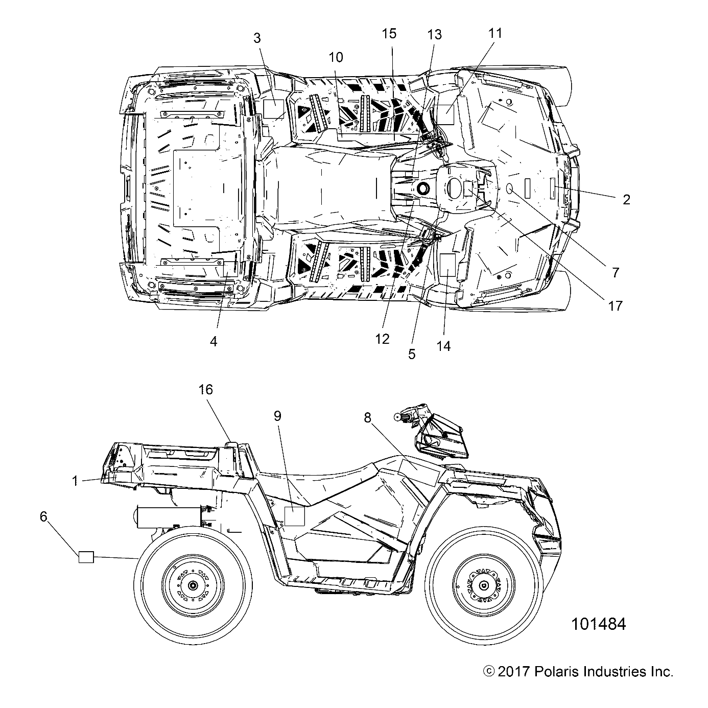 BODY, DECALS - A18SUE57N5 (101484)