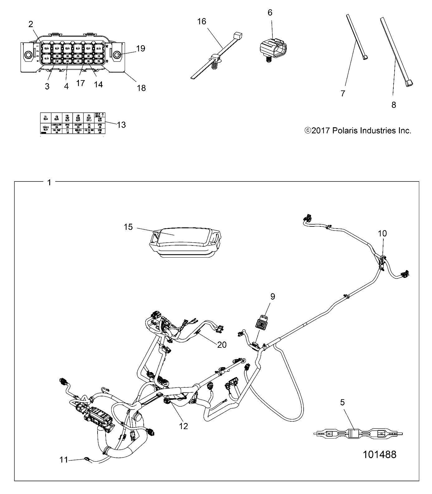 ELECTRICAL, HARNESS - A18SXD95B9/SXE95BR/BC/BE (101488)