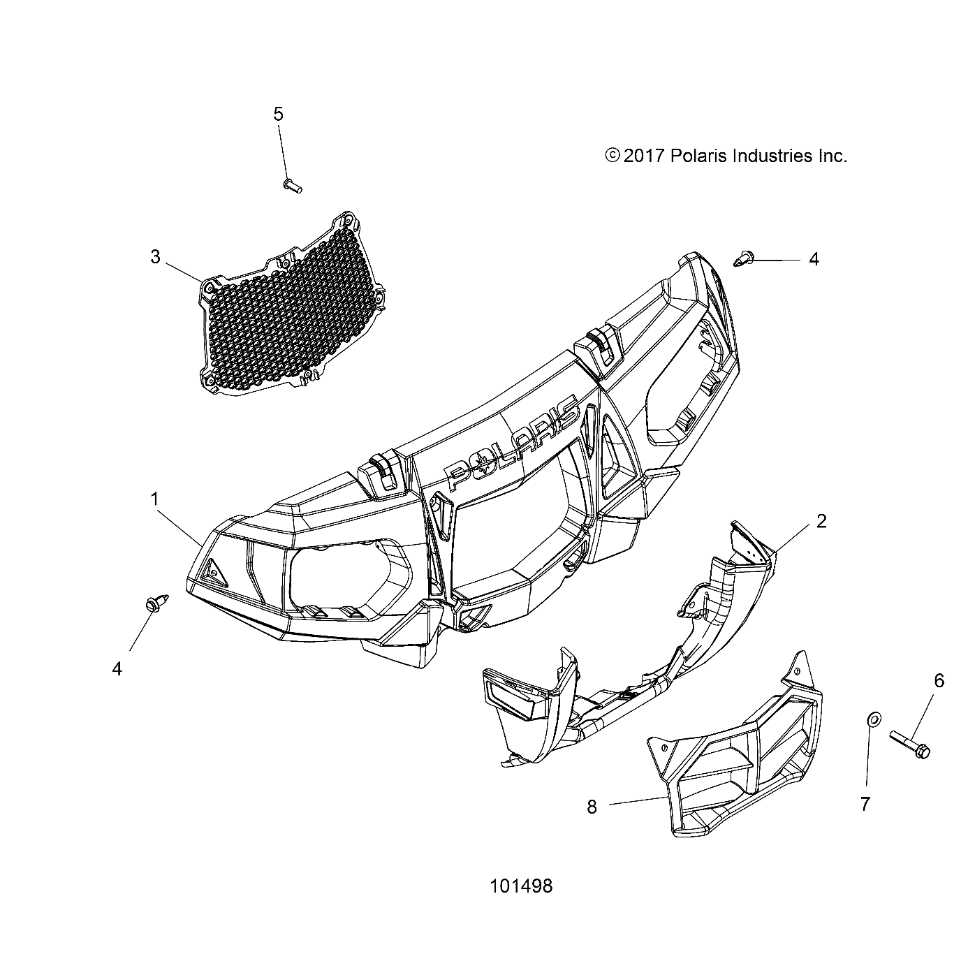 BODY, FRONT BUMPER and MOUNTING - A18SXN85A8