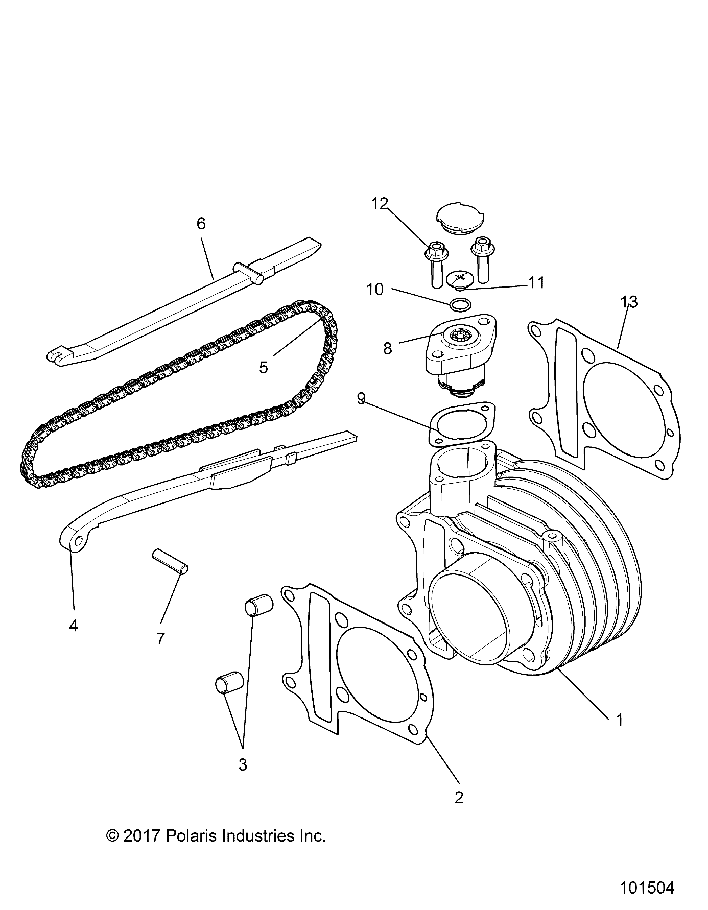 ENGINE, CYLINDER COMP - R25HZA15D5 (101504)