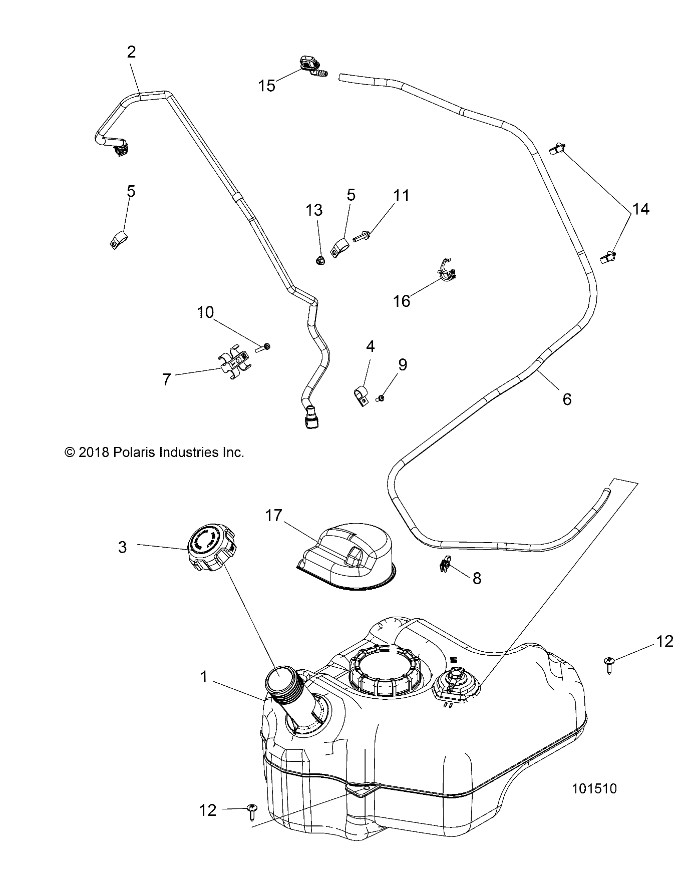 BODY, FUEL TANK - A19DAE57D5 (101510)