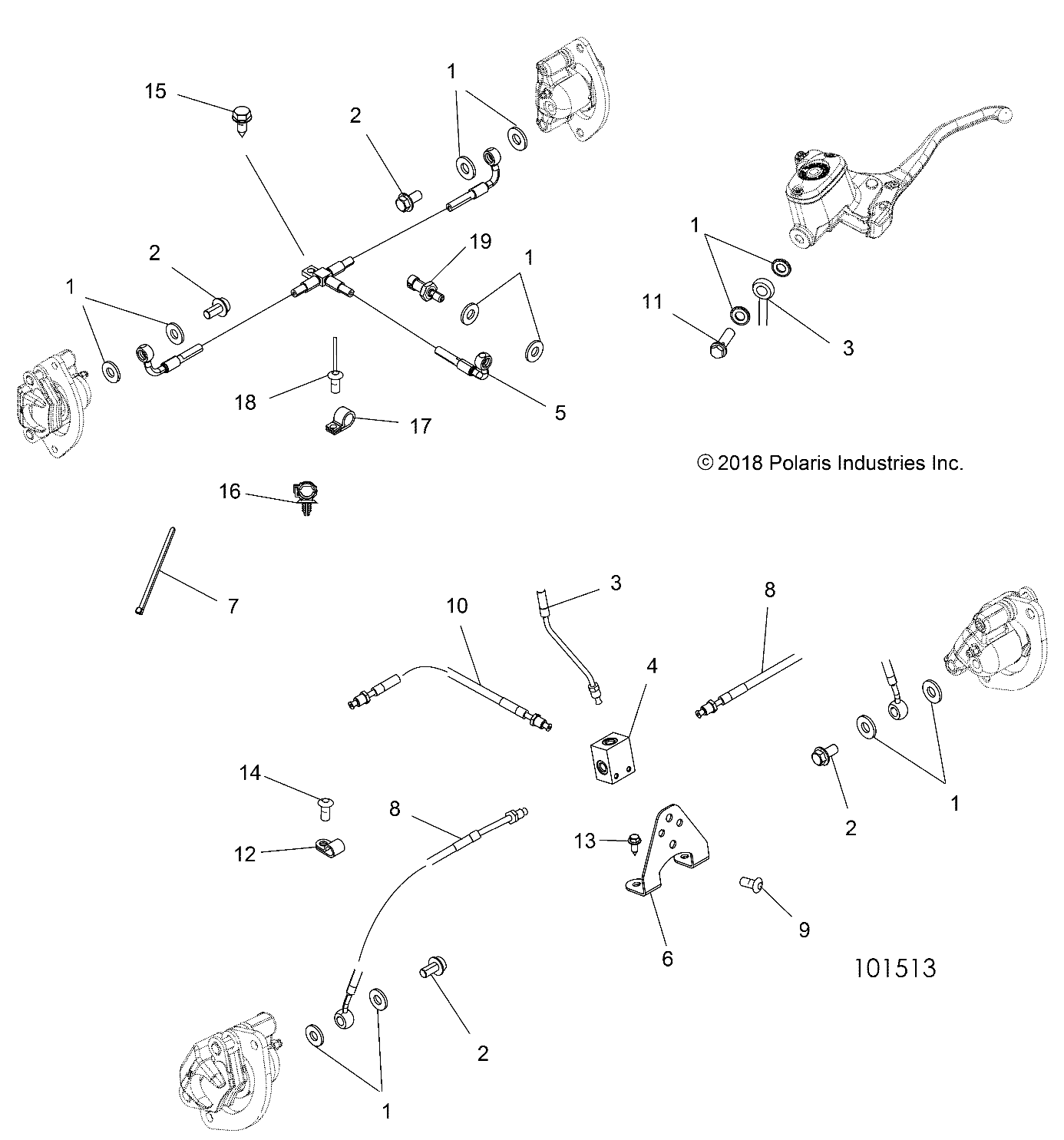 BRAKES, BRAKE LINES - A19SYE95BV