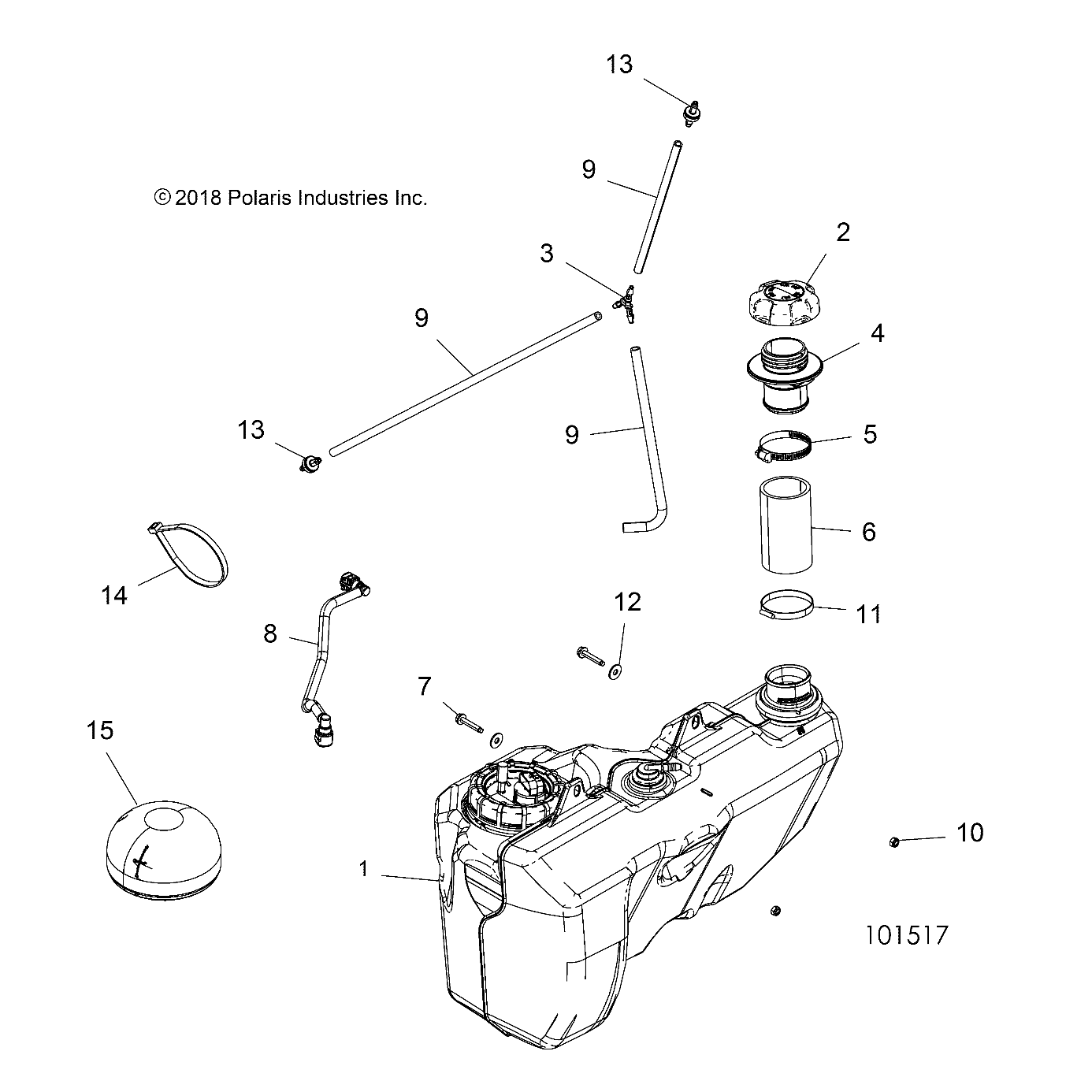 BODY, FUEL TANK - A18SXN85A8