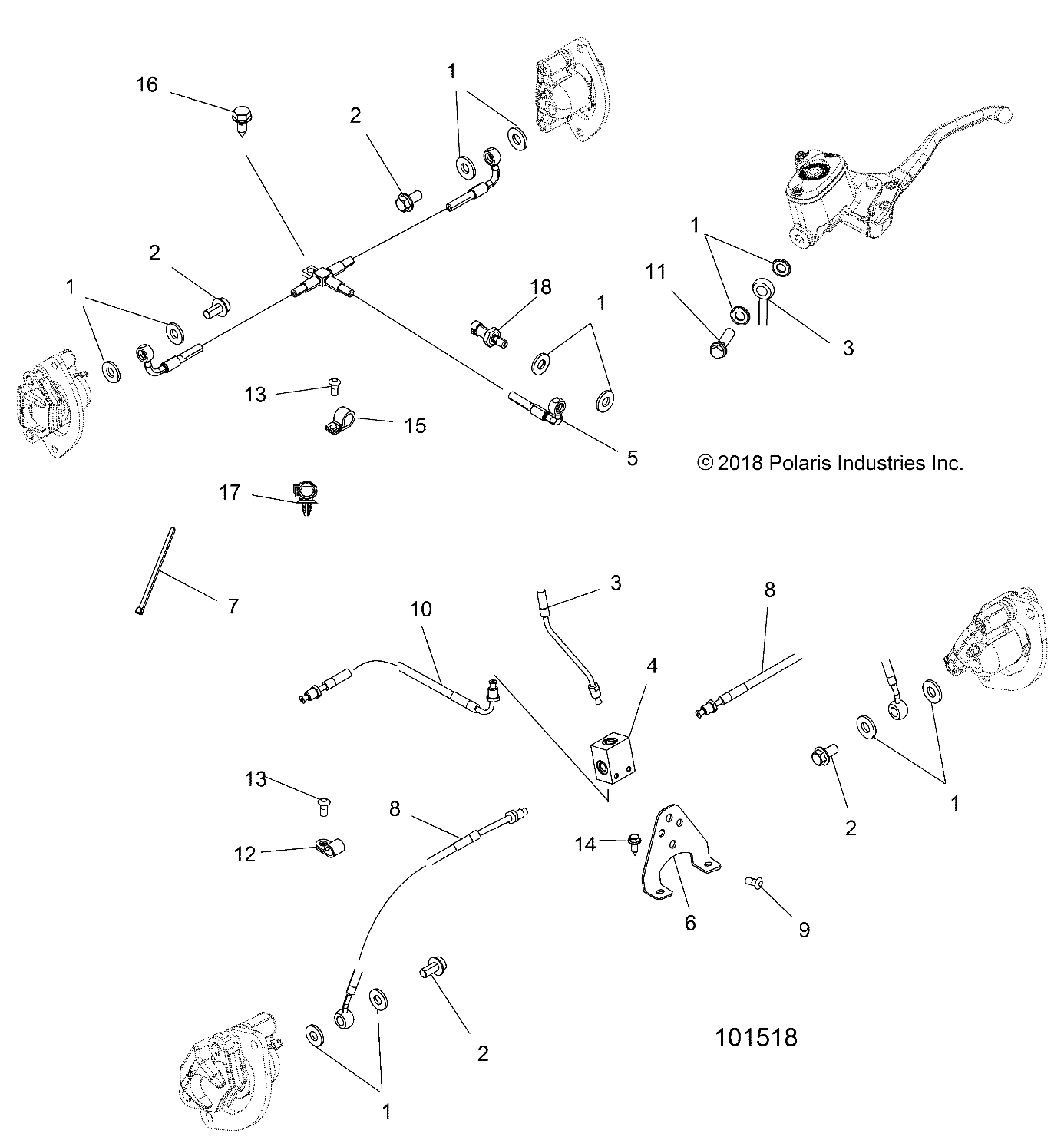 BRAKES, BRAKE LINES - A19SXN85A8