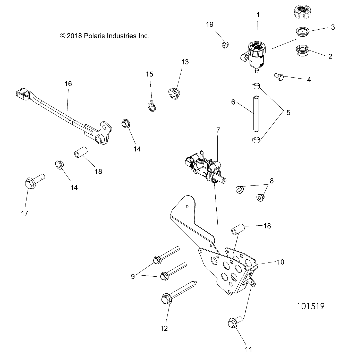 BRAKES, BRAKE PEDAL and MASTER CYLINDER - A19SYE85BH (101519)