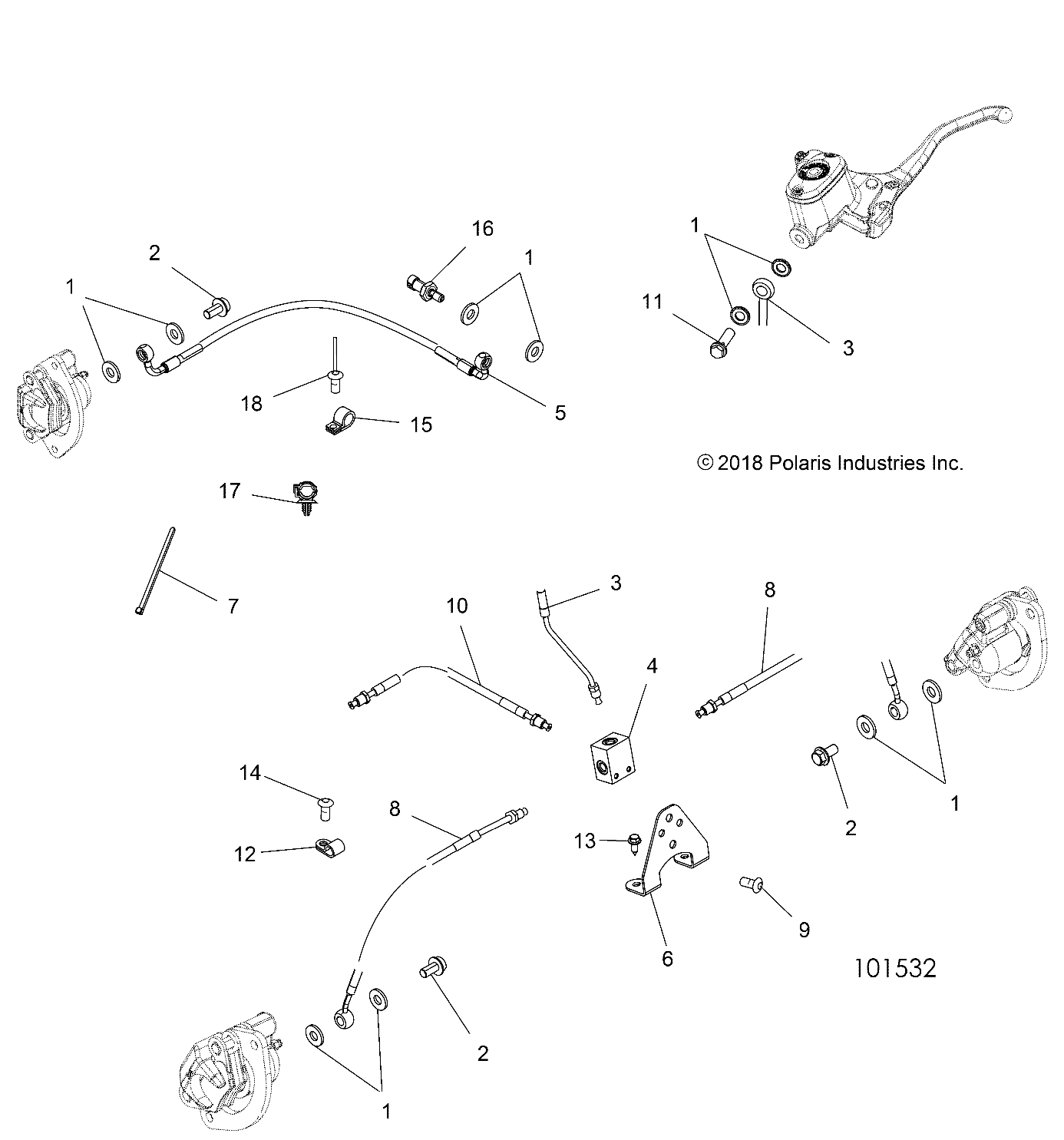 BRAKES, BRAKE LINES - A19SYE85BH (101532)