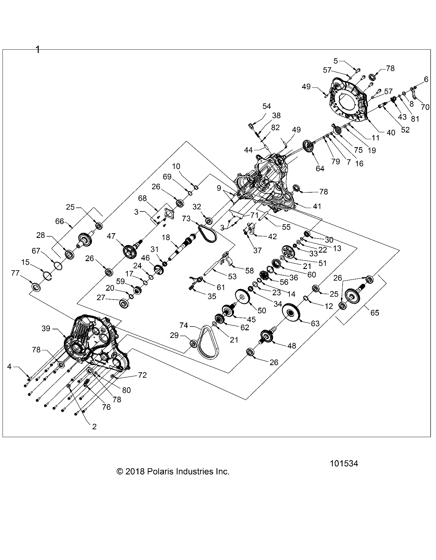 DRIVE TRAIN, MAIN GEARCASE - A21SGE95AK (101534)