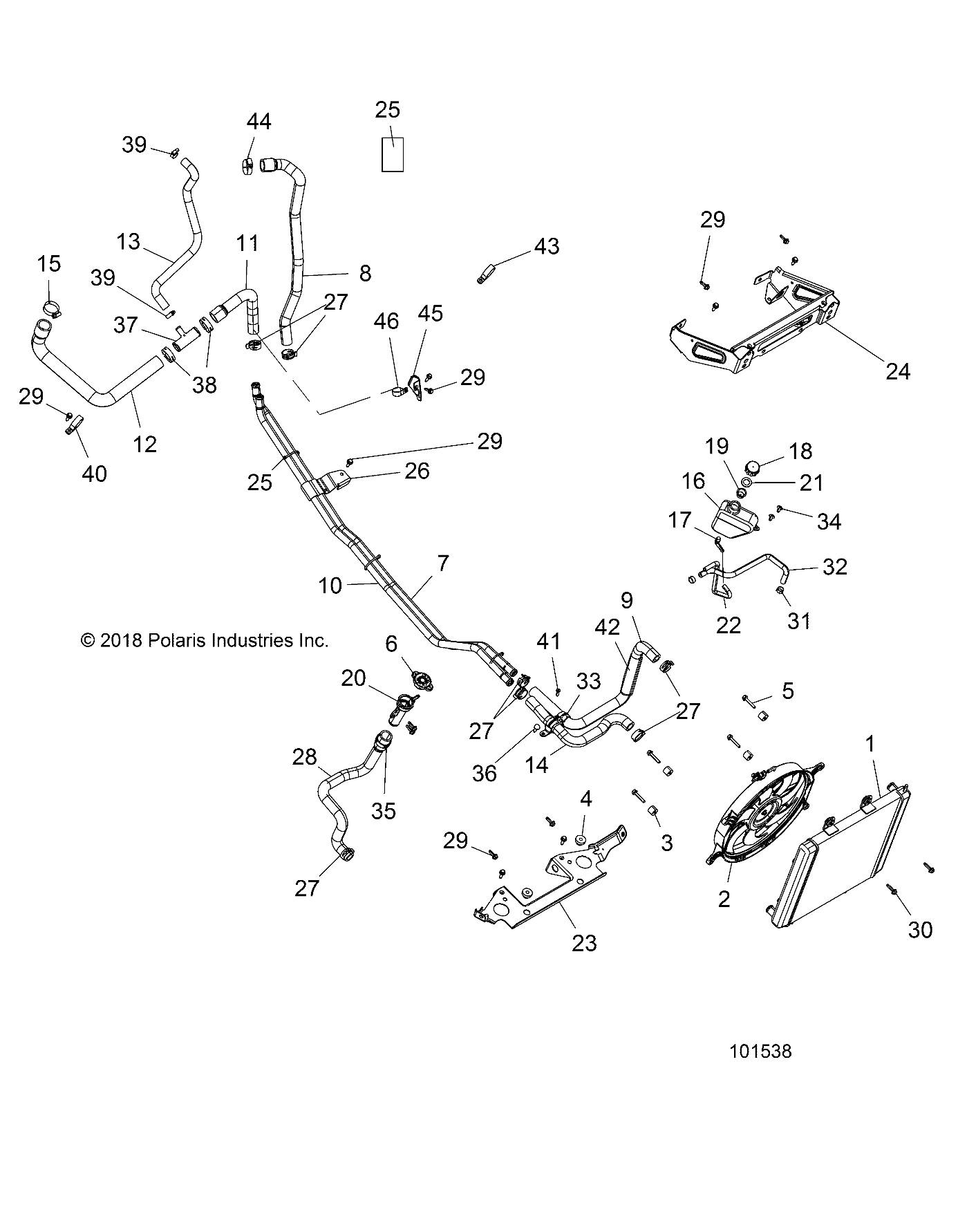 ENGINE, COOLING SYSTEM - A19DAE57D5 (101538)