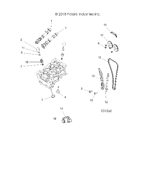 ENGINE, VALVES and CAMSHAFTS - A19DCE87AK (101560)