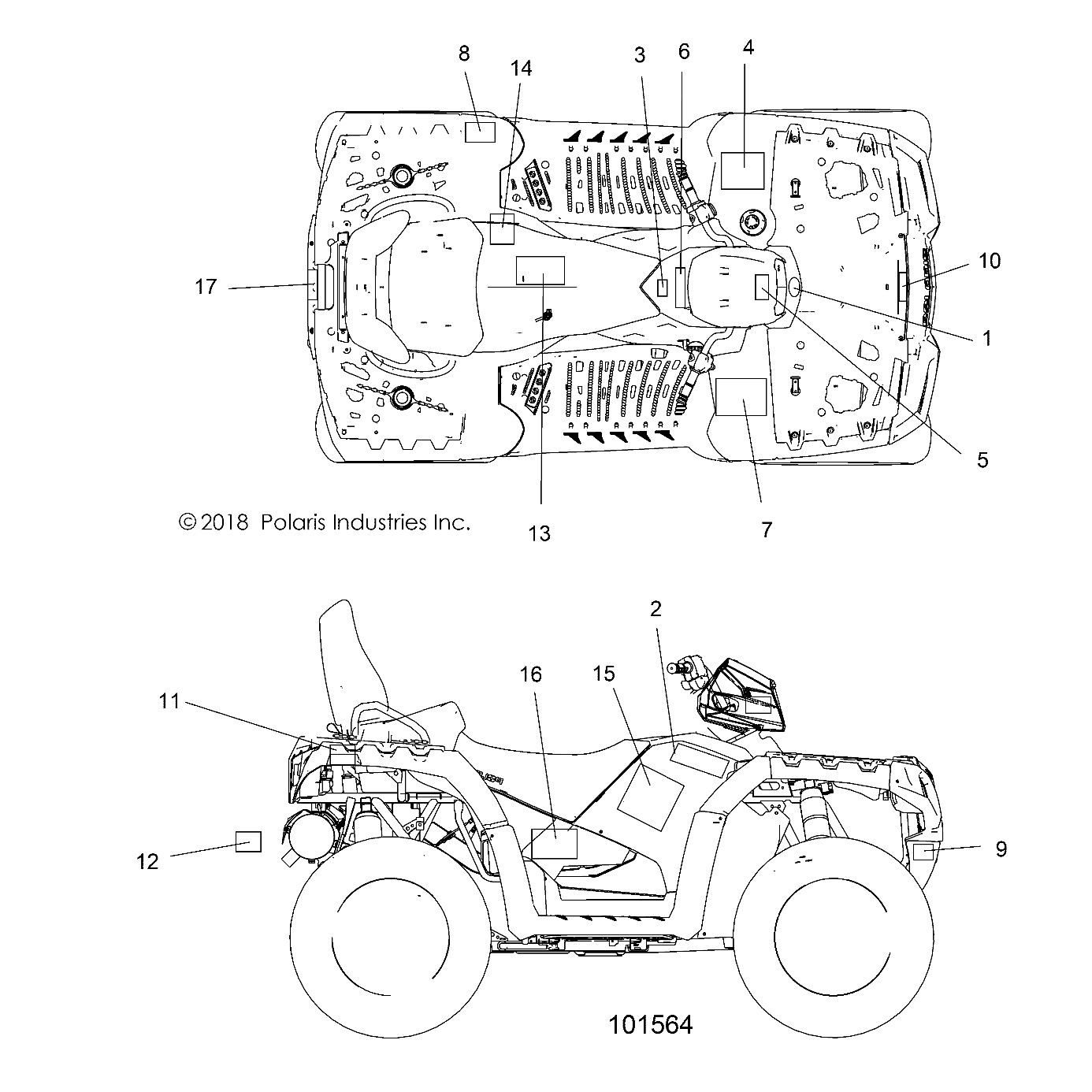 BODY, DECALS - A19SYE85BH (101564)