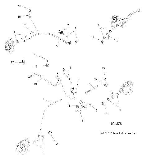 BRAKES, BRAKE LINES - A19SVA85BG (101578)