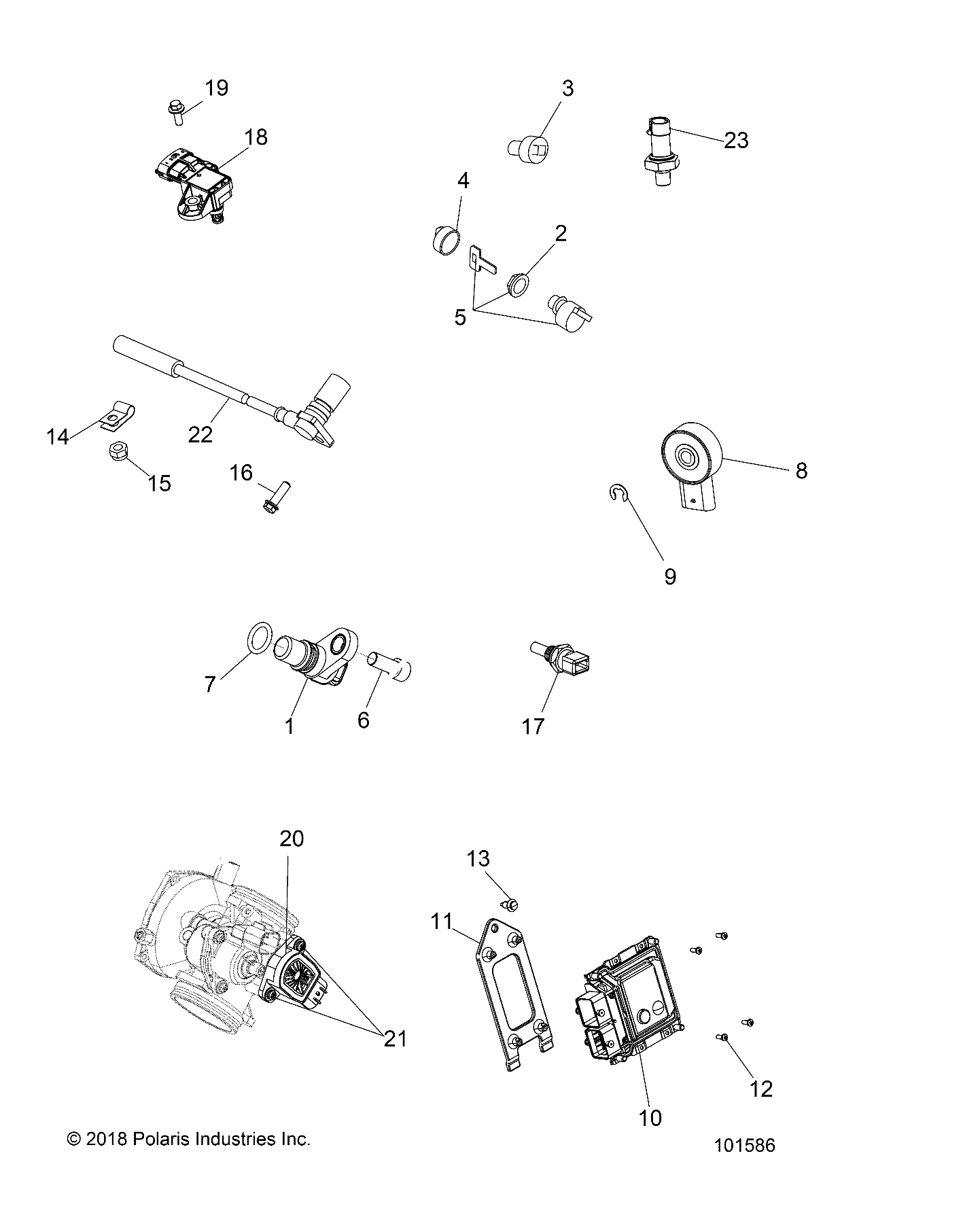 ELECTRICAL, SWITCHES, SENSORS and ECM - A20SEJ57A1/A4/A7/A9/B1/B4/B7/B9 (101586)