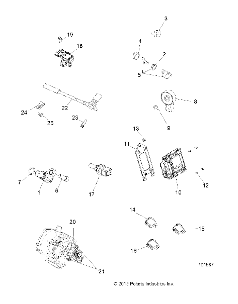 ELECTRICAL, SWITCHES, SENSORS and ECM - A19SHD57B9/E57BJ/E57BW (101587)