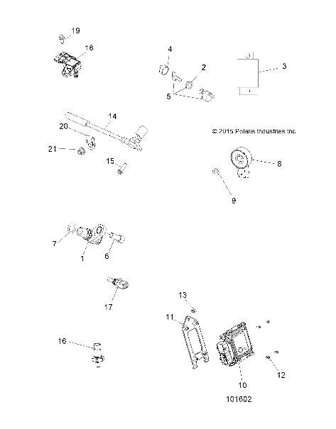 ELECTRICAL, SWITCHES, SENSORS and ECM MODULES - A19SUE57D5 (101602)