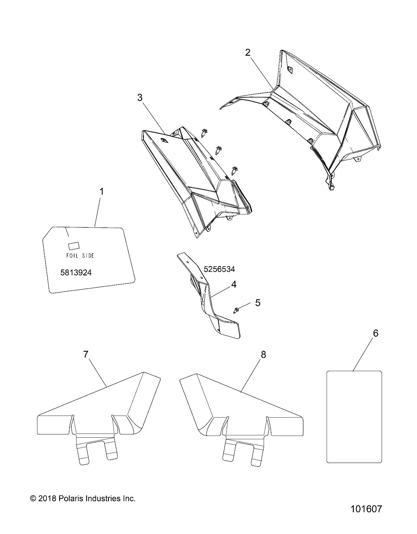 BODY, REAR CAB AND HEAT SHIELDS - A16SVE95NM/AN2 (101607)