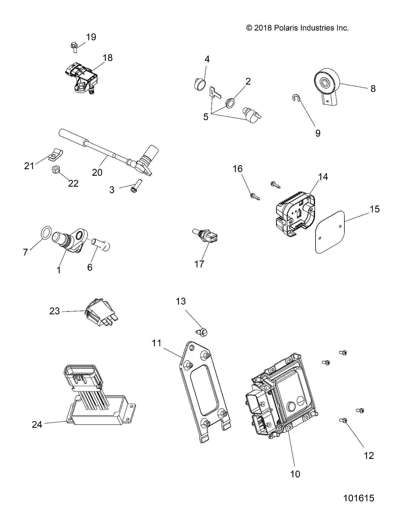 ELECTRICAL, SWITCHES, SENSORS and ECM - A20SEE57P1 (101615)