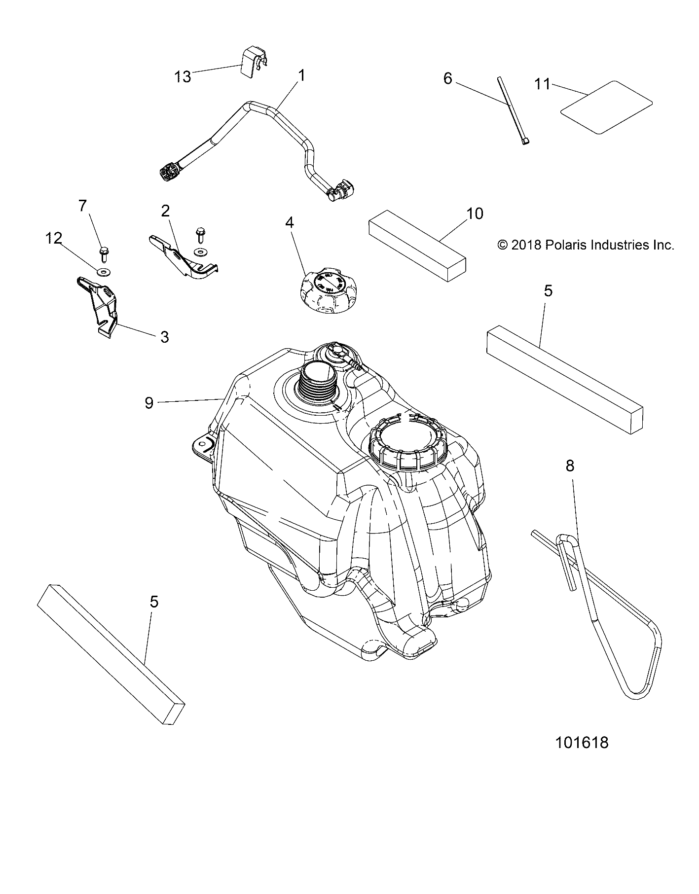 BODY, FUEL TANK ASM. - A19SES57R1/7/SET57R1 (101618)