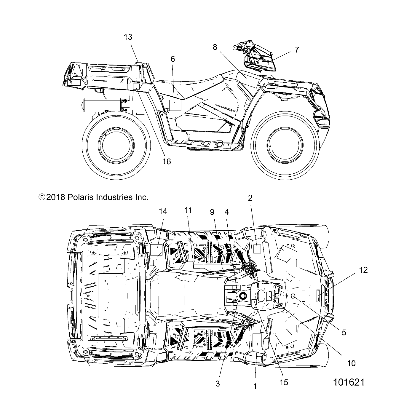 BODY, DECALS - A19SWE57R1 (101621)