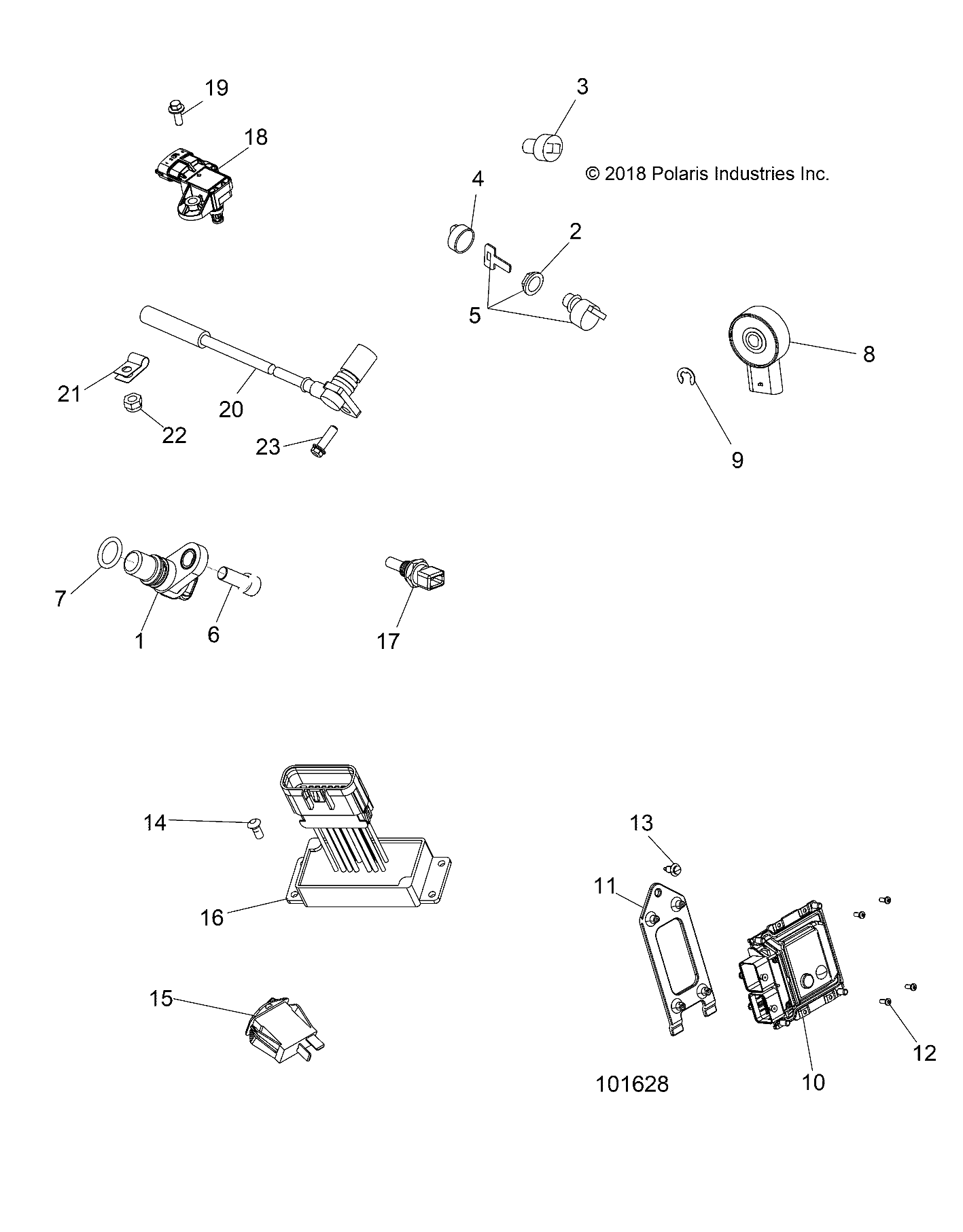 ELECTRICAL, SWITCHES, SENSORS and ECM - A19SDA57R1/SDE57R1